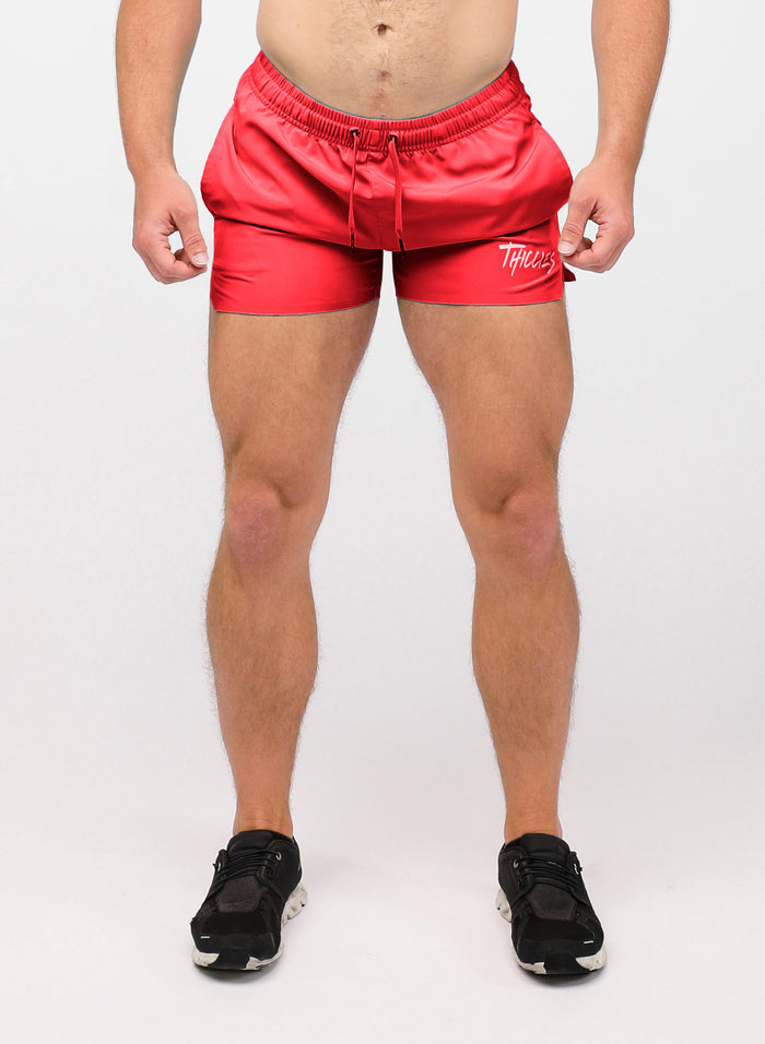 Red 4” Classic Shorts