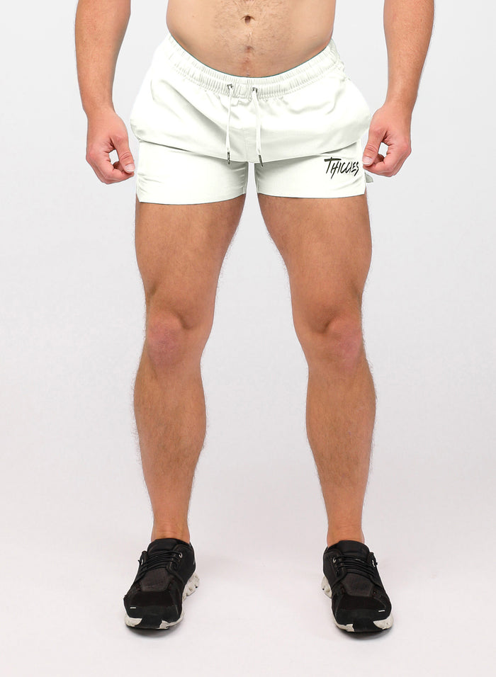 White 4” Classic Shorts