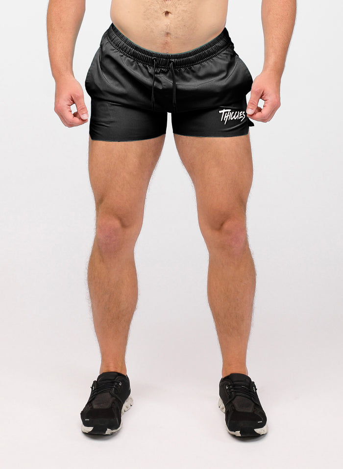 BLACK 4" CLASSIC SHORTS