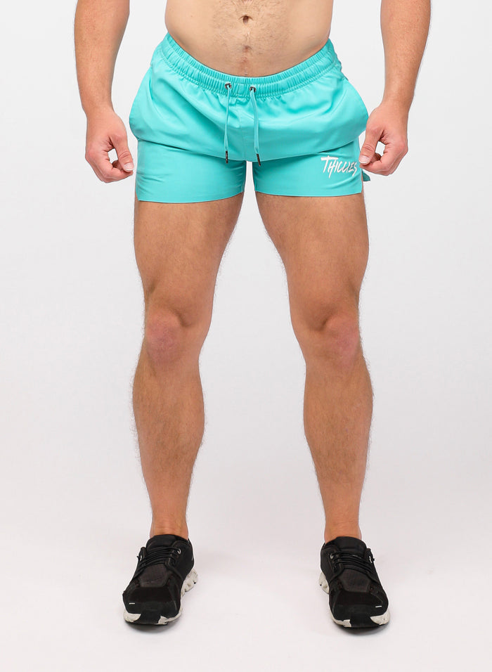 TURQUOISE 4" CLASSIC SHORTS